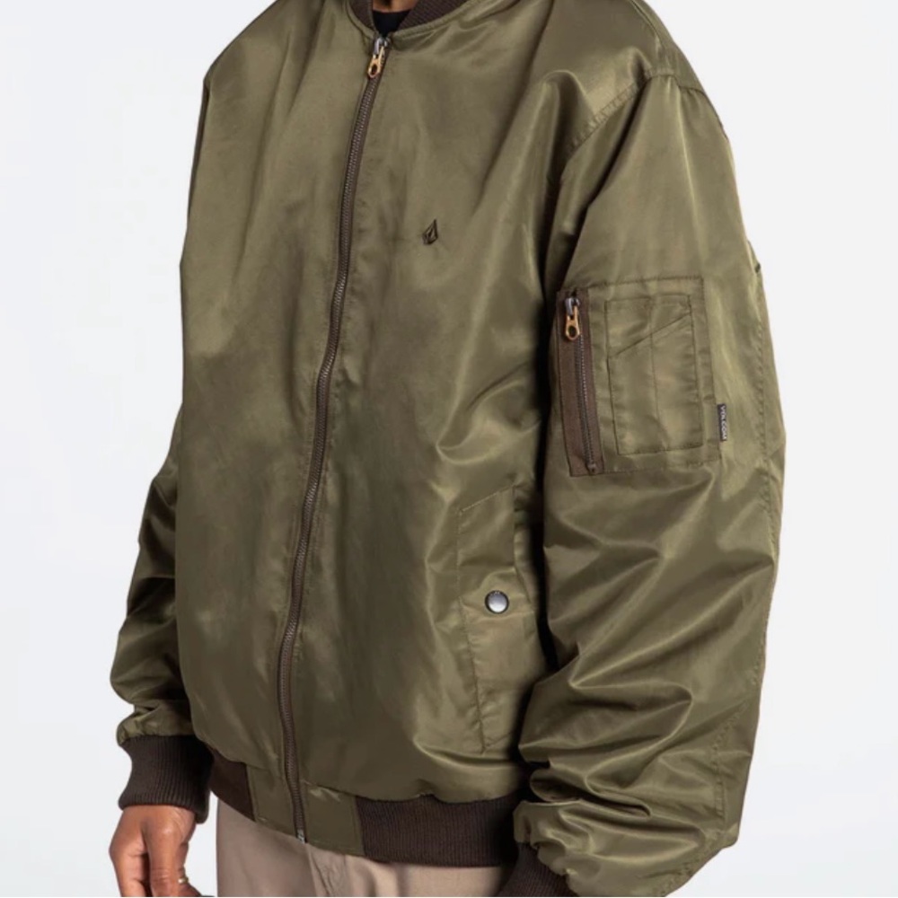 Volcom Green Bomber Jacket